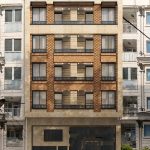 طراحی نمای مدرن ساختمان مسکونی خیابان فرجام